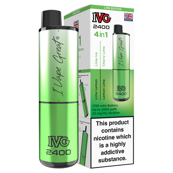 IVG 2400 Disposable Vape Pod Puff Device - Box of 5