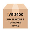 IVG 2400 Puffs Mix Flavours Carton (14 Boxes) 70pcs