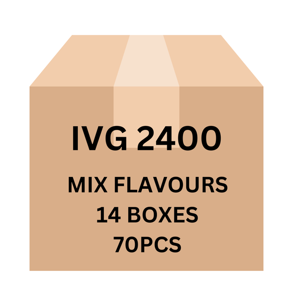 IVG 2400 Puffs Mix Flavours Carton (14 Boxes) 70pcs