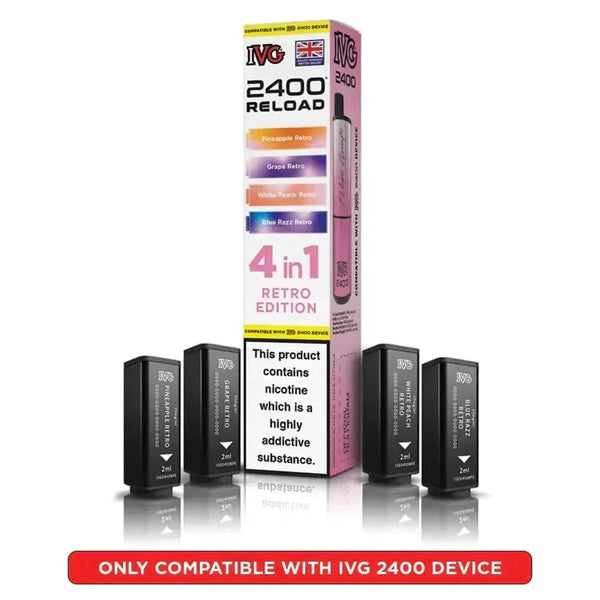 IVG 2400 Reload 4 in 1 Prefilled Pods - Pack of 5