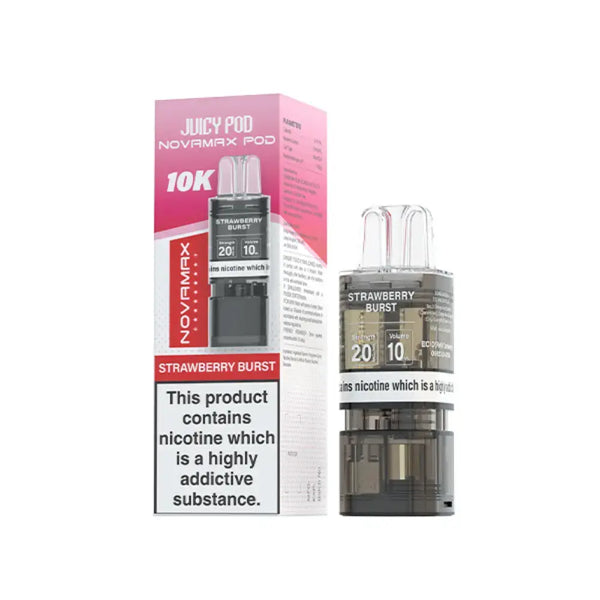 Juicy Pod Novamax 10K Strawberry Burst Refill Pods