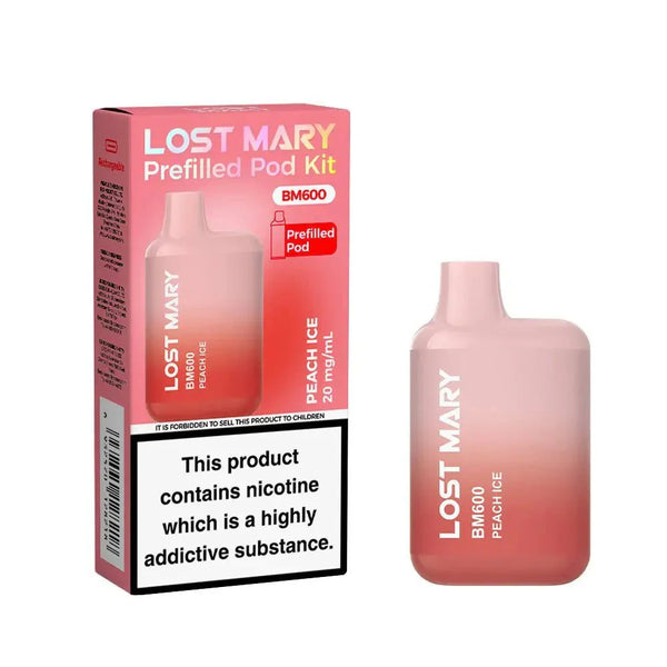Lost Mary BM600 Prefilled Pod Vape Kit - Box of 10
