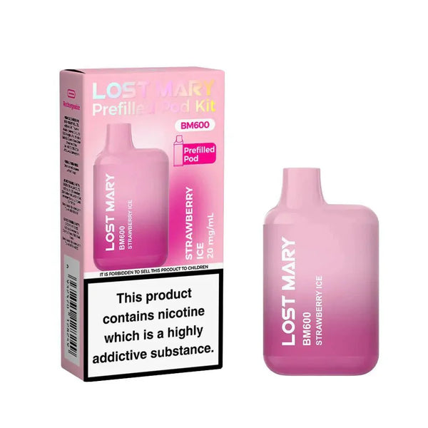 Lost Mary BM600 Prefilled Pod Vape Kit - Box of 10