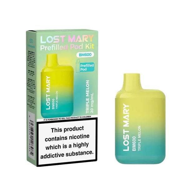 Lost Mary BM600 Prefilled Pod Vape Kit - Box of 10