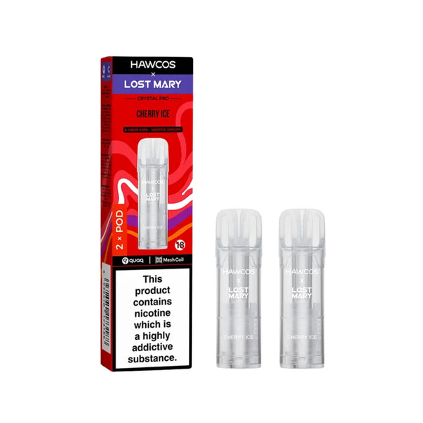 Hawcos X Lost Mary Crystal Pro Cherry Ice Refill Pods