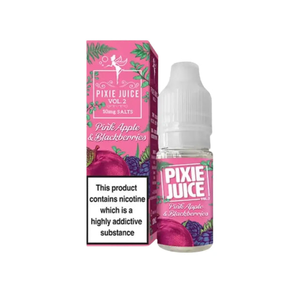 Pixie Juice Pink Apple & Blackberries 10ml Nic Salt E-liquid