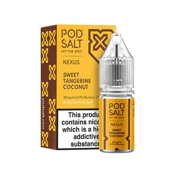 Pod Salt Nexus Sweet Tangerine Coconut 10ml Nic Salt E-liquid