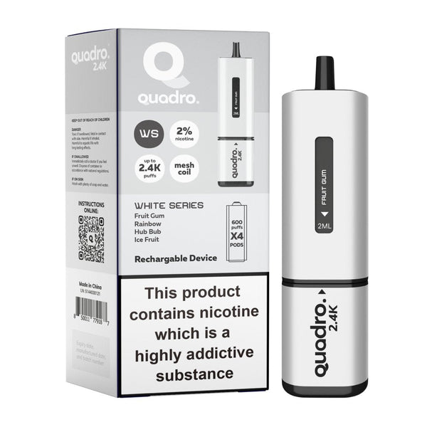 Quadro 2400 Puffs 4 in 1 Disposable Vape Pod Device - Box of 5