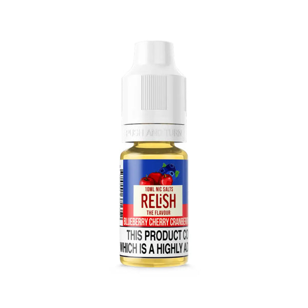 Relish Blueberry Cherry Cranberry 10ml Nic Salt