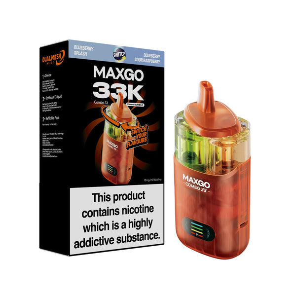 Relx Maxgo 33k Prefilled Pod Vape Kit - Pack of 3