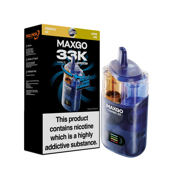 Relx Maxgo 33k Prefilled Pod Vape Kit - Pack of 3