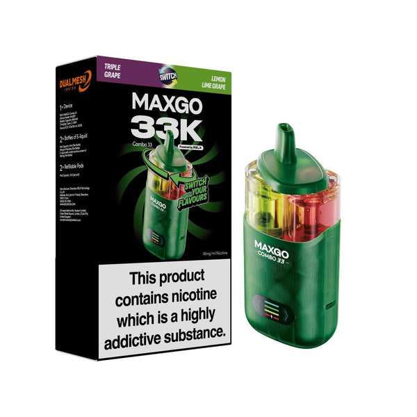 Relx Maxgo 33k Prefilled Pod Vape Kit - Pack of 3