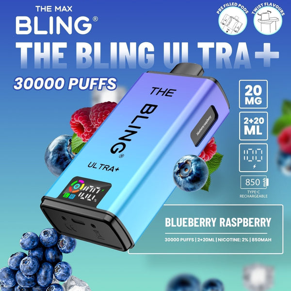 The Bling Ultra Plus 30k Prefilled Vape Pod Kit - Box of 5
