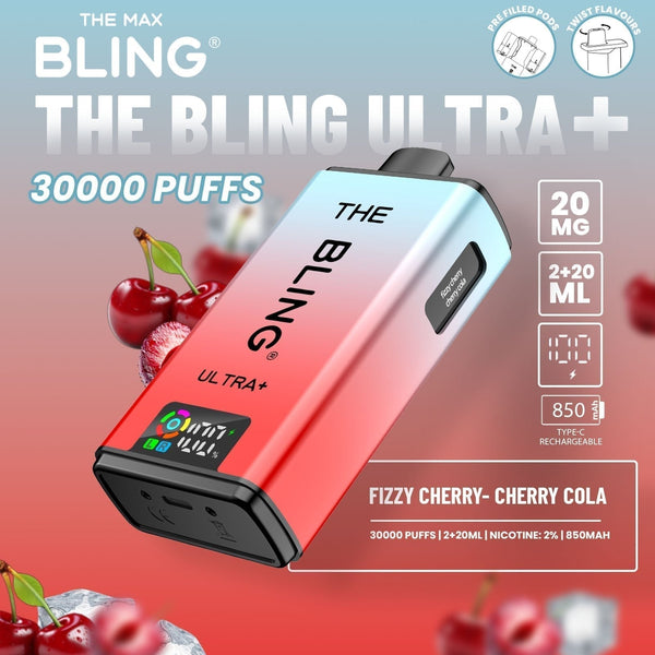The Bling Ultra Plus 30k Prefilled Vape Pod Kit - Box of 5