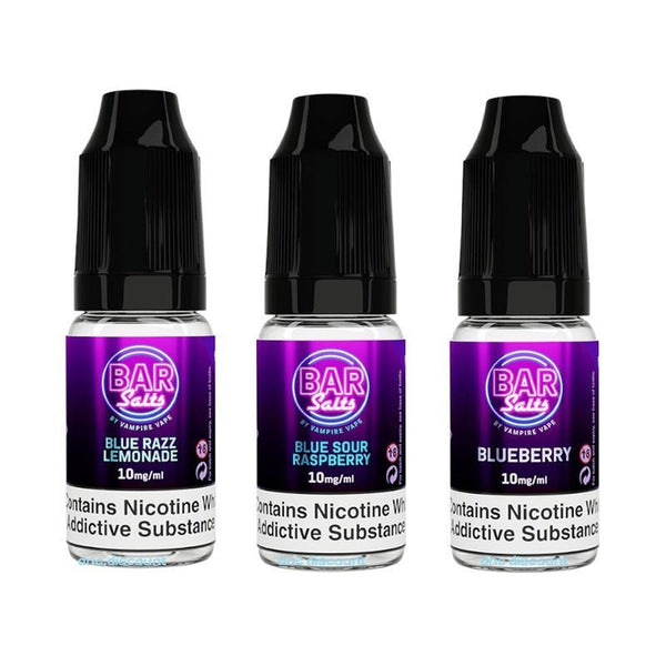 Vampire Vape Bar Salt E-liquid Nic Salts-10ml- Box of 10