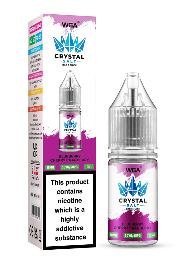 WGA Crystal Nic Salt 10ml E-Liquid Box of 10