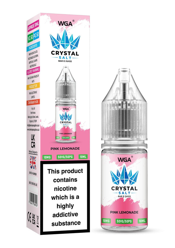 WGA Crystal Nic Salt 10ml E-Liquid Box of 10