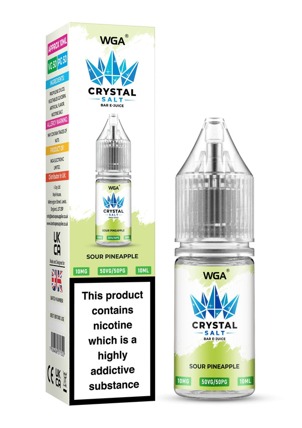 WGA Crystal Nic Salt 10ml E-Liquid Box of 10