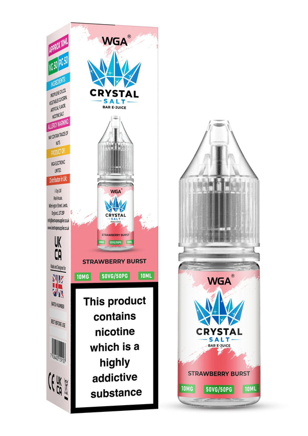 WGA Crystal Nic Salt 10ml E-Liquid Box of 10