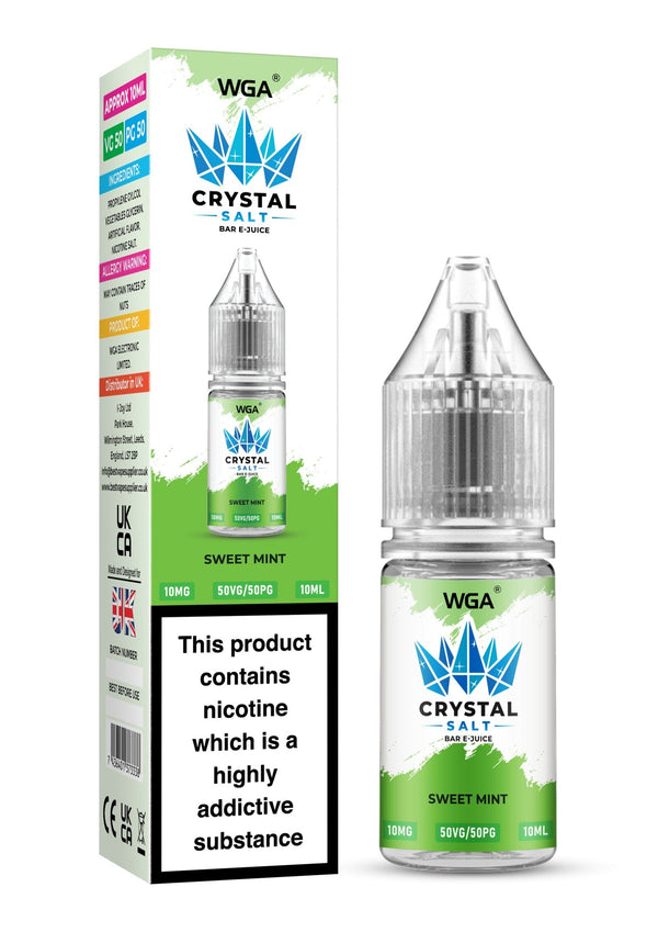 WGA Crystal Nic Salt 10ml E-Liquid Box of 10