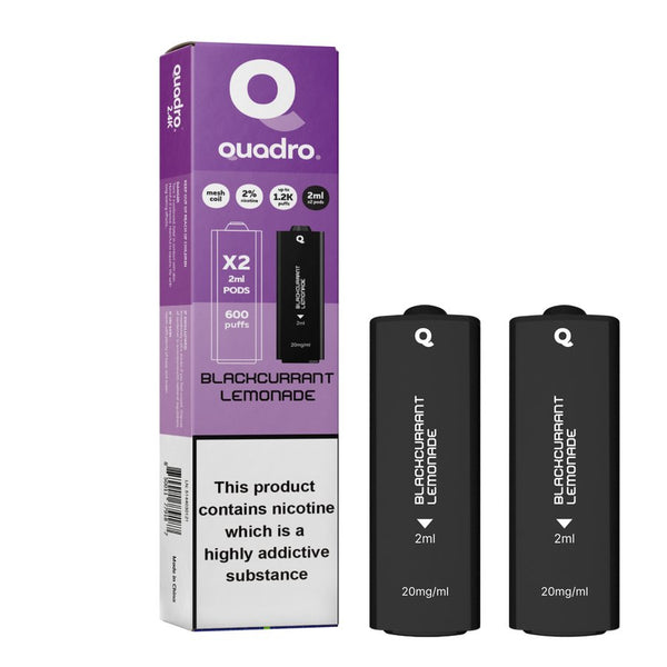 4 in 1 Quadro 2400 Puffs Replacement Pods - Box of 10