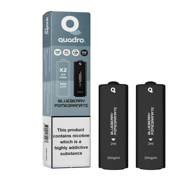 4 in 1 Quadro 2400 Puffs Replacement Pods - Box of 10