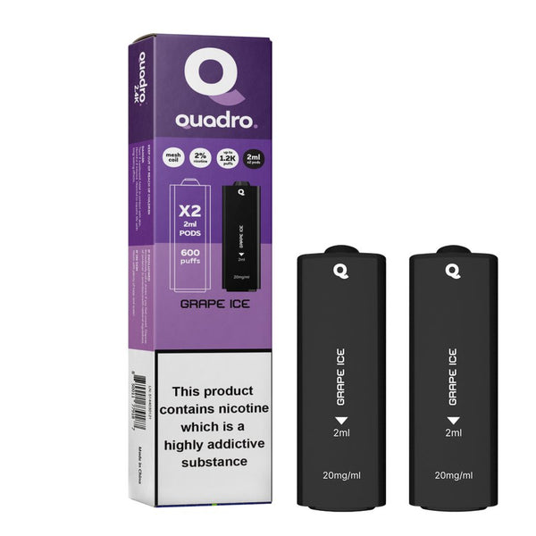 4 in 1 Quadro 2400 Puffs Replacement Pods - Box of 10