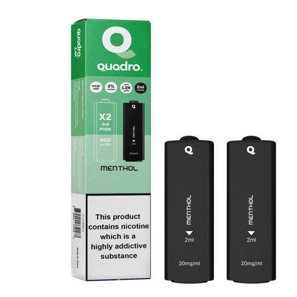 4 in 1 Quadro 2400 Puffs Replacement Pods - Box of 10