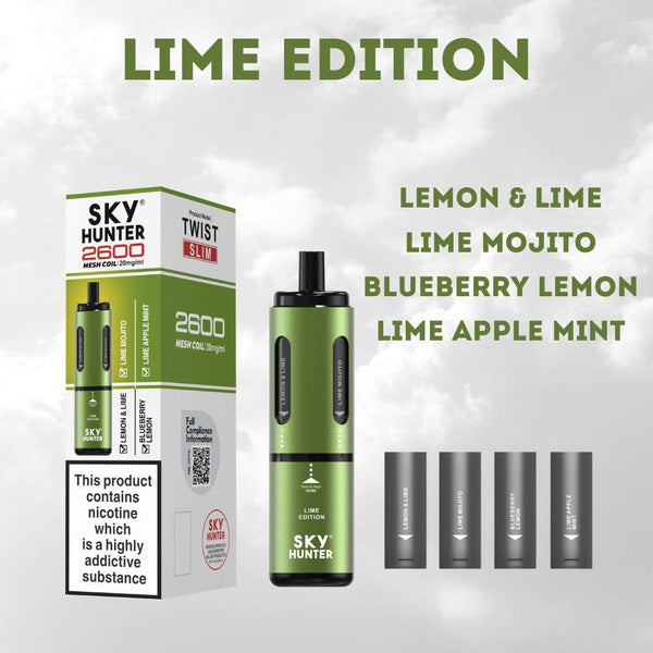 4 in 1 Sky Hunter 2600 Puffs Disposable Vape - Box of 5