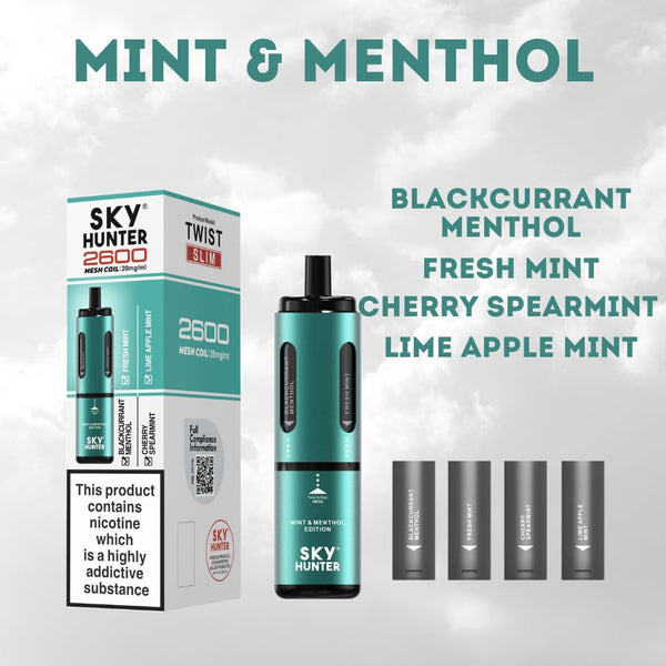 4 in 1 Sky Hunter 2600 Puffs Disposable Vape - Box of 5