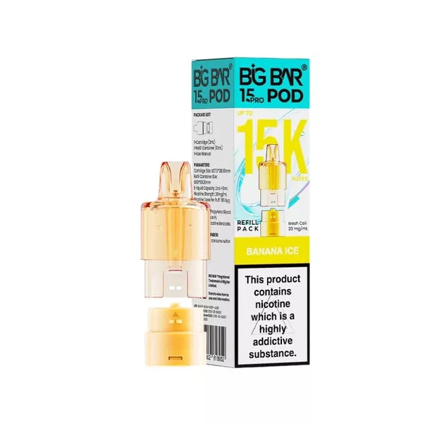 Big Bar Pro 15K Banana Ice Refills