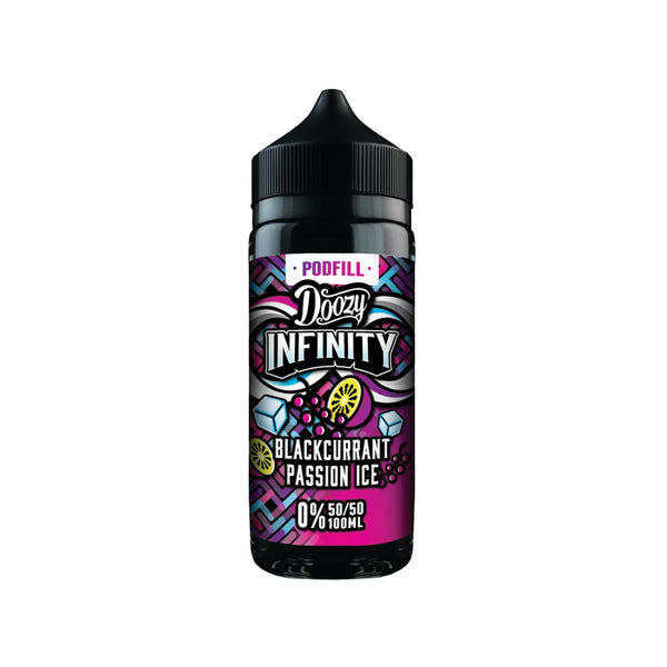 Doozy Infinity Pod Fill 50/50 Blackcurrant Passion Ice 100ml Shortfill