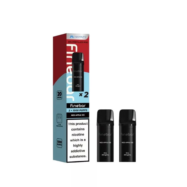 Hayati Finebar 1000 Red Apple Ice Prefilled Pods