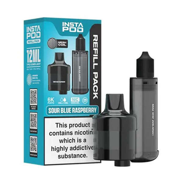 Instafill Insta Pod 6K Sour Blue Raspberry Prefilled Pods