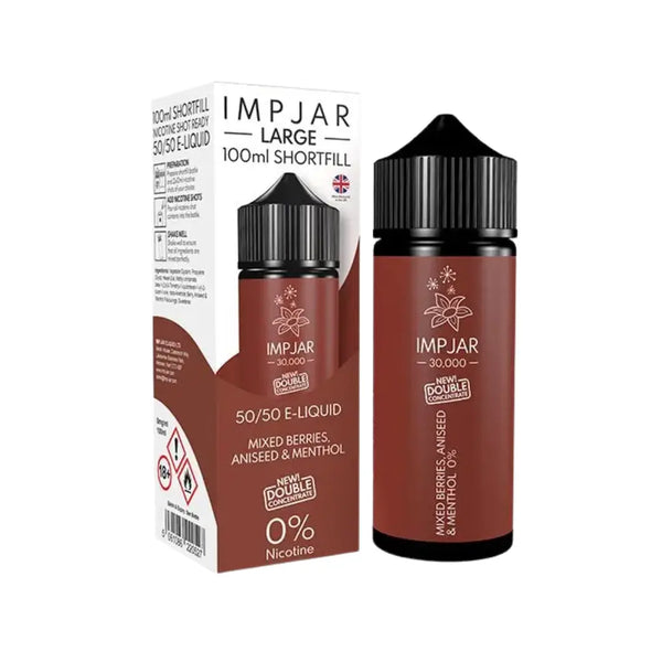 Imp Jar Large Mixed Berries Aniseed & Menthol 100ml Shortfill