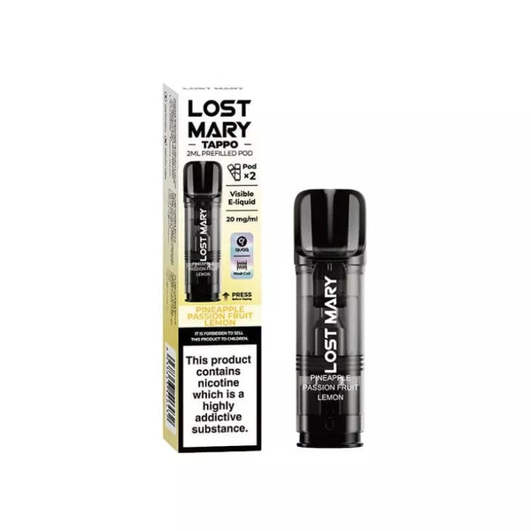 Lost Mary Pineapple Passion Fruit Lemon Tappo Pods