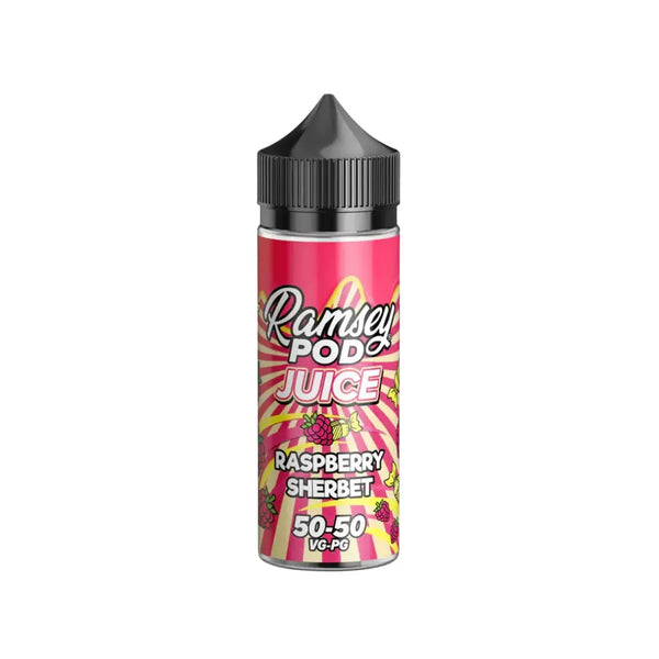 Ramsey Pod Juice Raspberry Sherbet 100ml Shortfill E-liquid