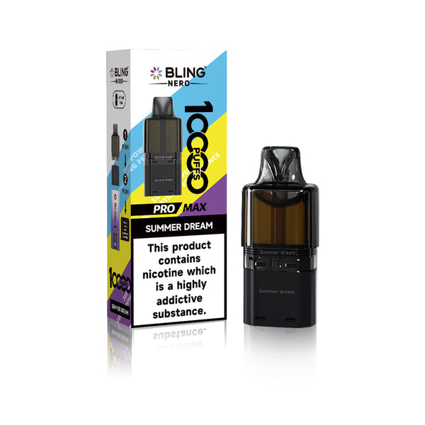 Crystal Bling Nero 10k Prefilled Pods Box of 5