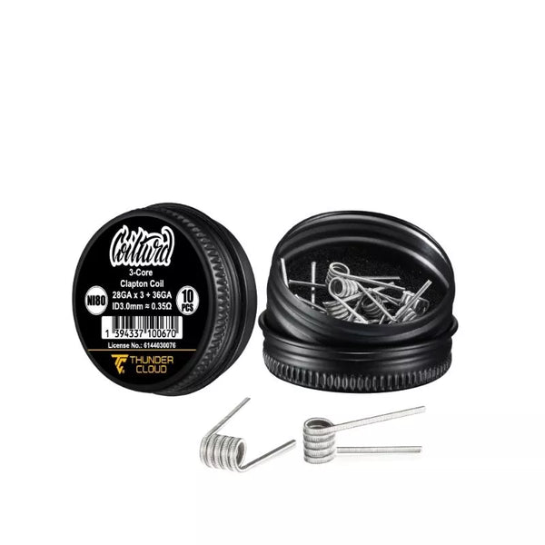 ThunderCloud X Coilturd Premade Clapton Coils