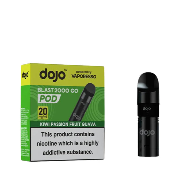 Vaporesso Dojo Blast 2000 Go Kiwi Passion Fruit Guava Prefilled Pods