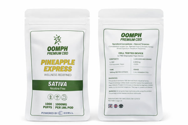 OOMPH PREMIUM CBD Starter Kit– 1000mg - Pineapple Express