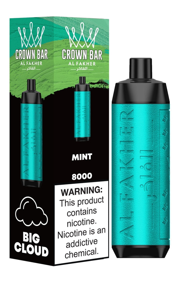 Al Fakher Crown Bar 8000 Puffs Disposable Vape Box of 10