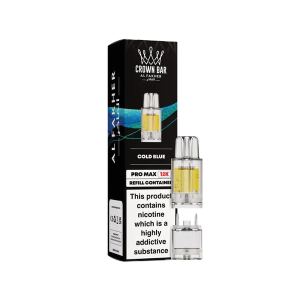 Al Fakher Crown Bar Pro Max 12K Cold Blue Refill Pods