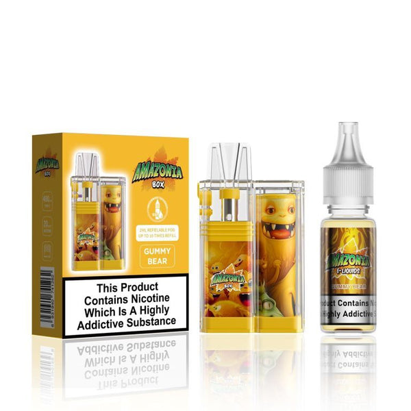 Amazonia Box 16k Puffs Refillable Vape Box of 10