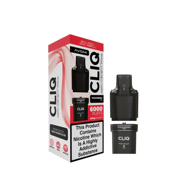 Avomi Cliq 6K Strawberry Ice Refill Pods
