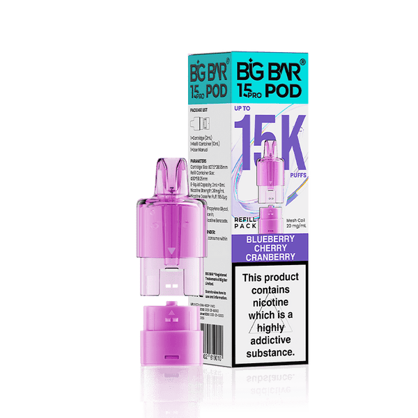 Big Bar 15000 Pro Prefilled Replacement Pods Pack of 5