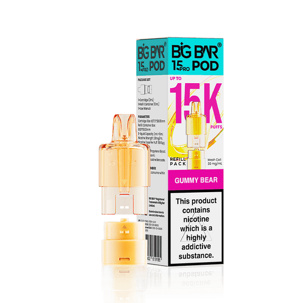 Big Bar 15000 Pro Prefilled Replacement Pods Pack of 5