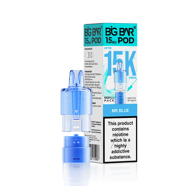 Big Bar 15000 Pro Prefilled Replacement Pods Pack of 5
