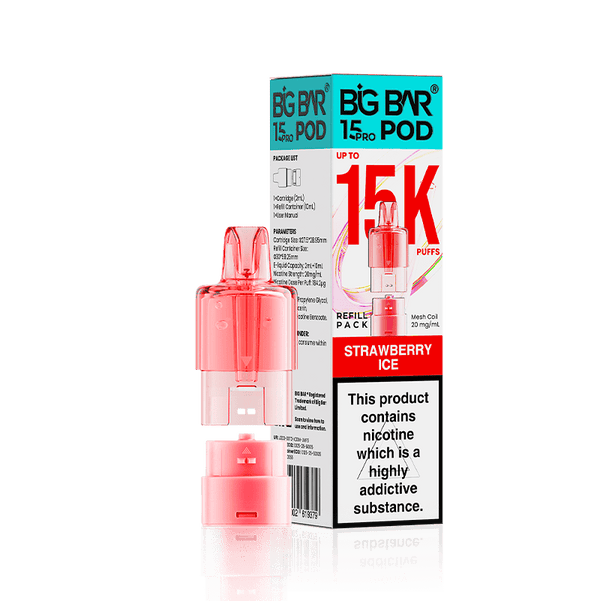 Big Bar 15000 Pro Prefilled Replacement Pods Pack of 5