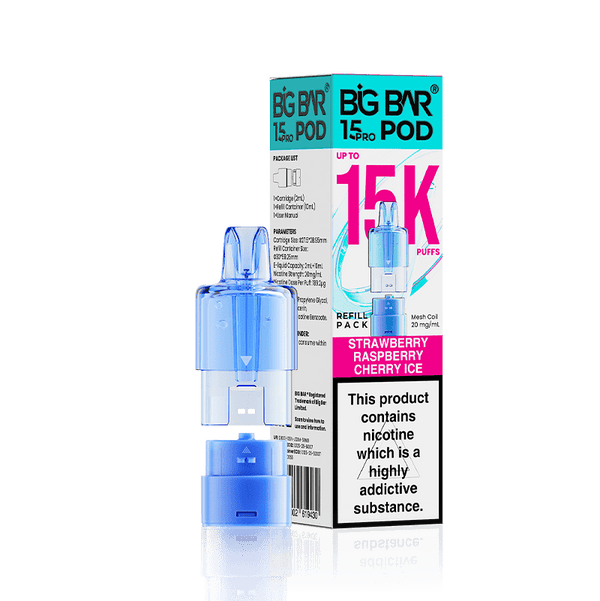 Big Bar 15000 Pro Prefilled Replacement Pods Pack of 5